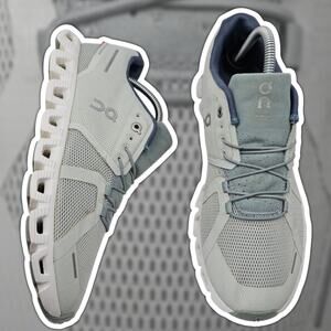 On Cloud 5 Surf Cobble Womens 10 Running Shoes Gray Low Top Athletic Sneakers